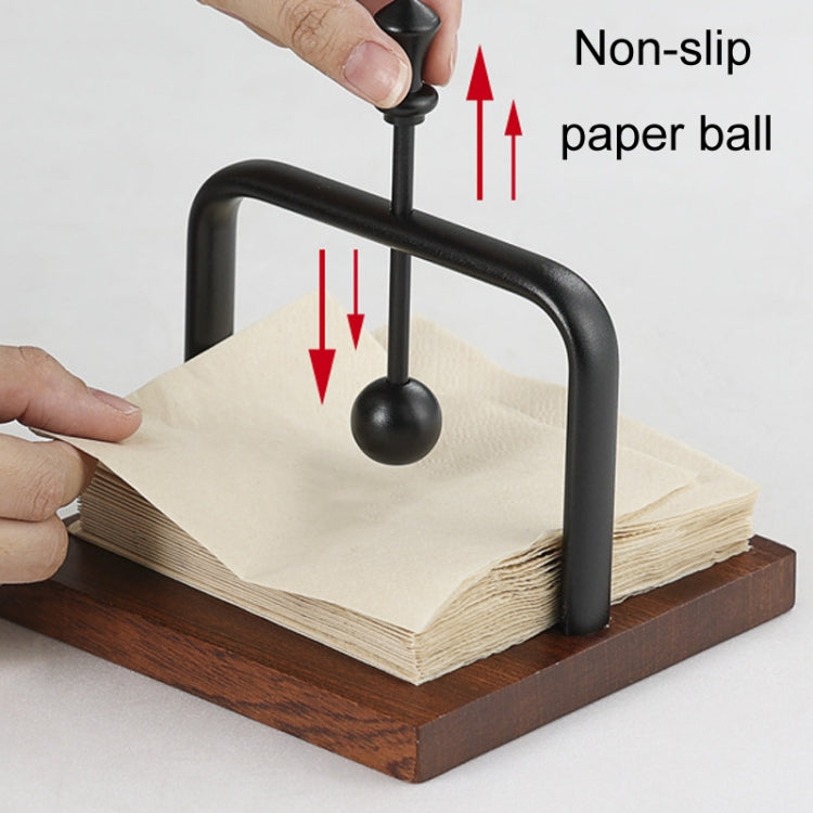 Vertical Paper Towel Holder Wooden Restaurant Table Napkin Holder