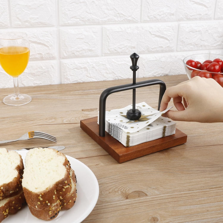 Vertical Paper Towel Holder Wooden Restaurant Table Napkin Holder