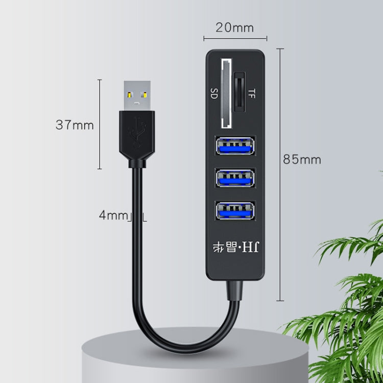 JINGHUA Z30 5-In-1 Docking Station Laptop USB2.0 Hub - Black
