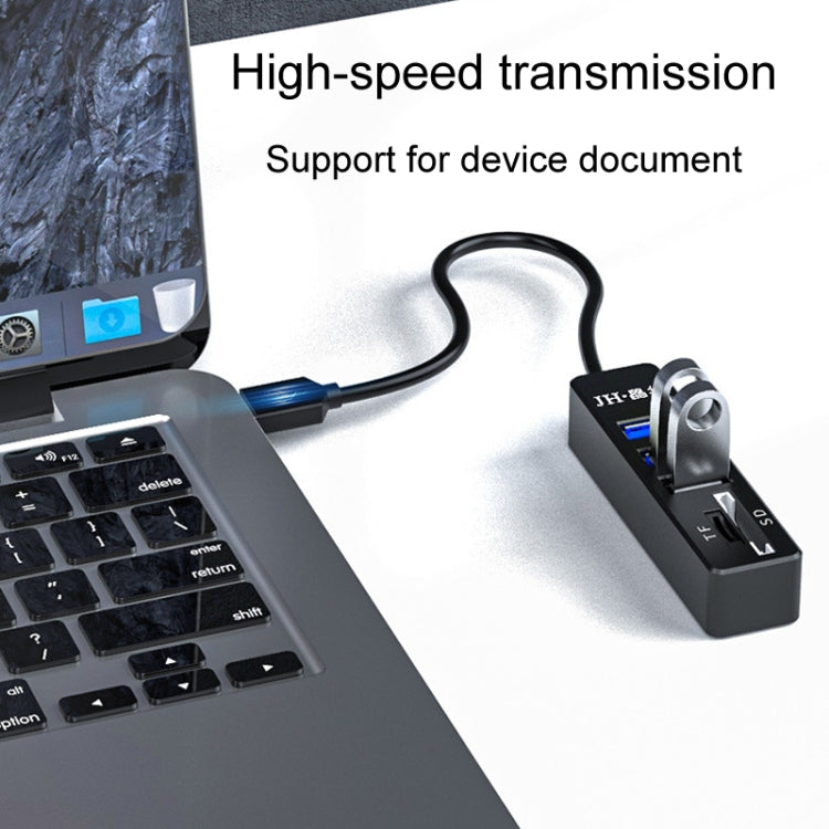 JINGHUA Z30 5-In-1 Docking Station Laptop USB2.0 Hub - Black