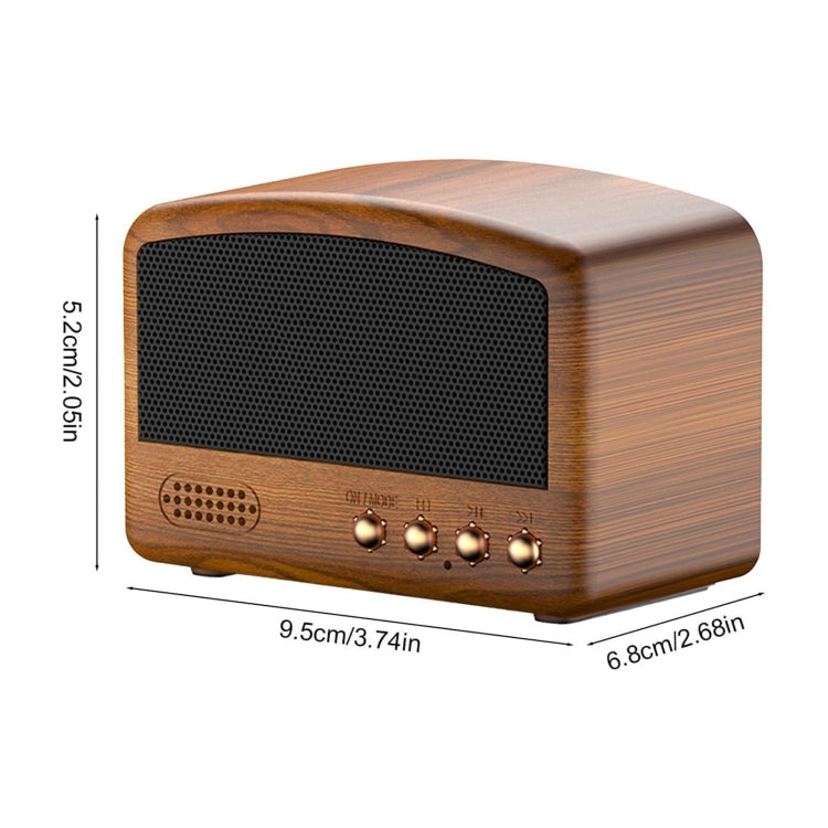 BT11-D Mini Card USB Flash Drive FM Radio Retro Wireless Bluetooth Speaker, Color: Blue