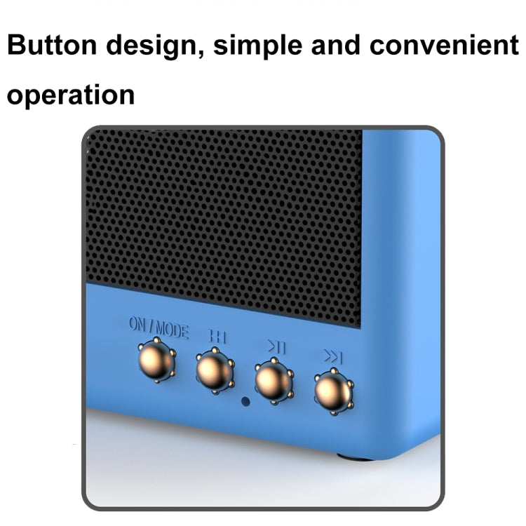 BT11-D Mini Card USB Flash Drive FM Radio Retro Wireless Bluetooth Speaker, Color: Red