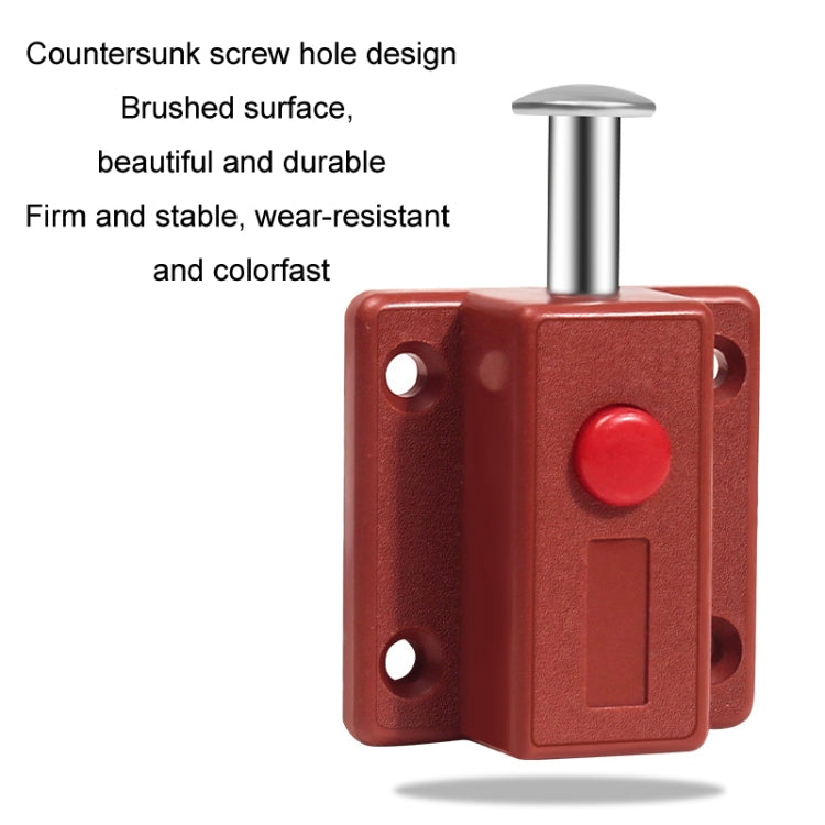 2pcs Plastic Cabinet Door Spring Latch Window Door Bolts Safety Latch Lock, Style: With Lid White