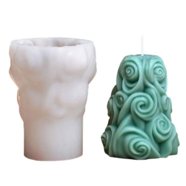Christmas Tree Aromatherapy Candle Ornaments DIY Silicone Mold, Style: C1 ZL-268-2