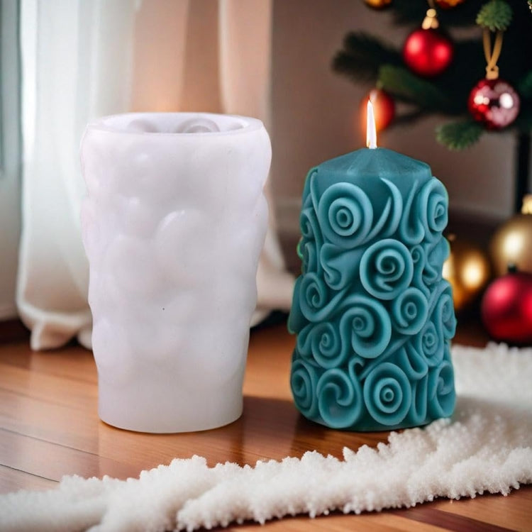 Christmas Tree Aromatherapy Candle Ornaments DIY Silicone Mold, Style: D2  ZL-269-2