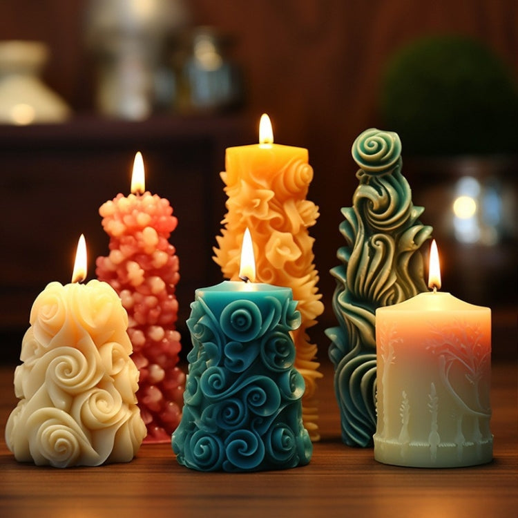 Christmas Tree Aromatherapy Candle Ornaments DIY Silicone Mold, Style: D4  ZL-269-4