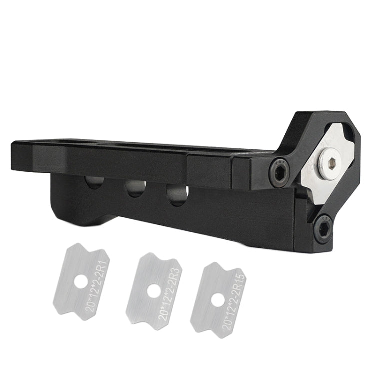 Woodworking Edge Banding Manual Arc Trimmer Board Chamfering Fillet Scraper, Specification: With R1+R1.5+R2+R3 Blades