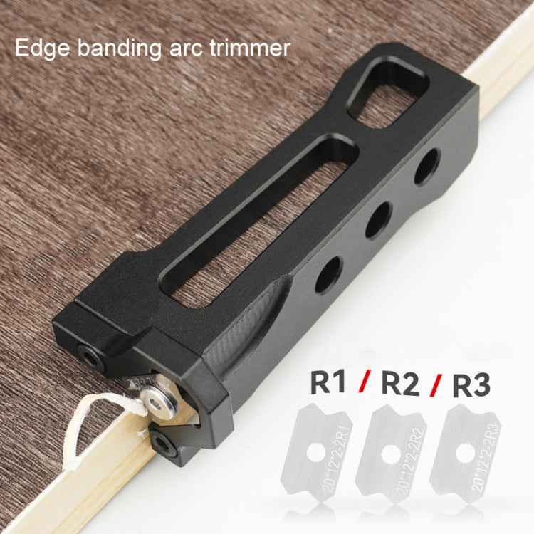 Woodworking Edge Banding Manual Arc Trimmer Board Chamfering Fillet Scraper, Specification: With R1.5 Blade