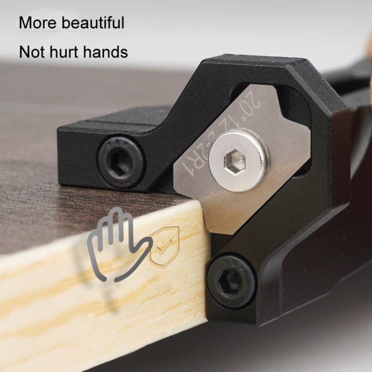 Woodworking Edge Banding Manual Arc Trimmer Board Chamfering Fillet Scraper, Specification: With R3 Blade