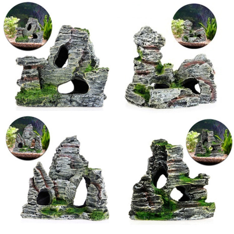 Aquarium Aquascape Accessories Resin Fish Tank Wigwam Landscape Decoration, Style: Model A