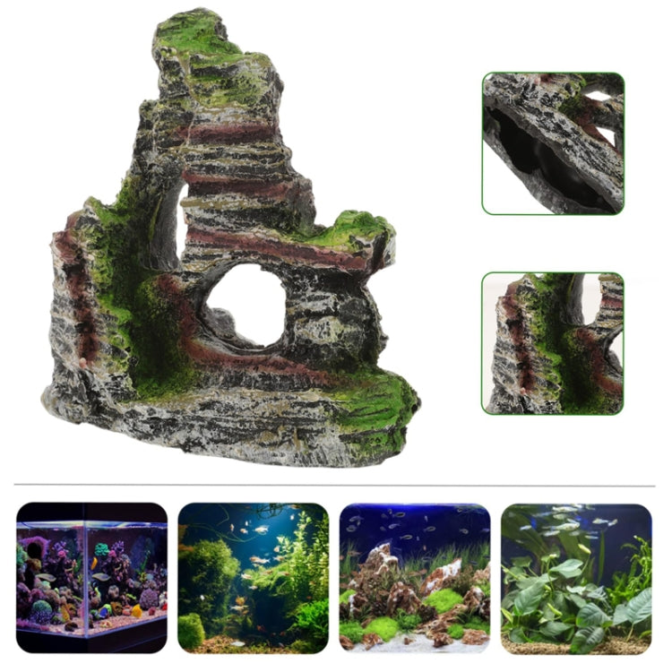 Aquarium Aquascape Accessories Resin Fish Tank Wigwam Landscape Decoration, Style: Model A