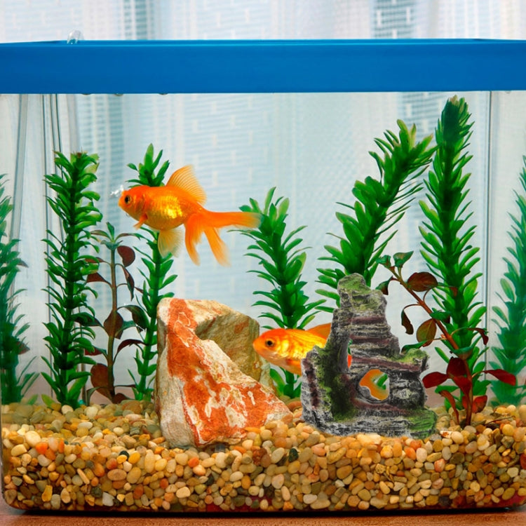 Aquarium Aquascape Accessories Resin Fish Tank Wigwam Landscape Decoration, Style: Model D