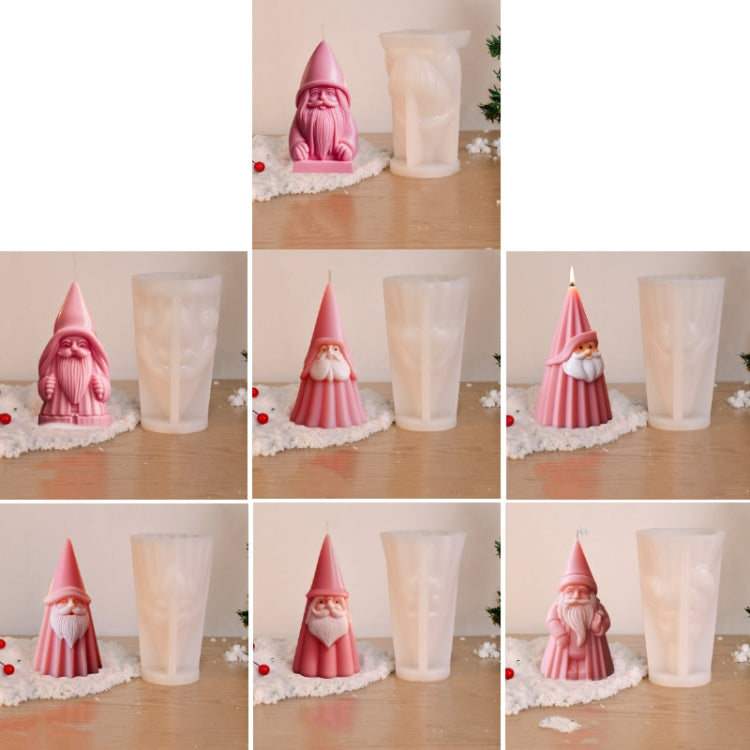 Santa Claus Aromatherapy Candle DIY Silicone Mold, Style: B ZL-80