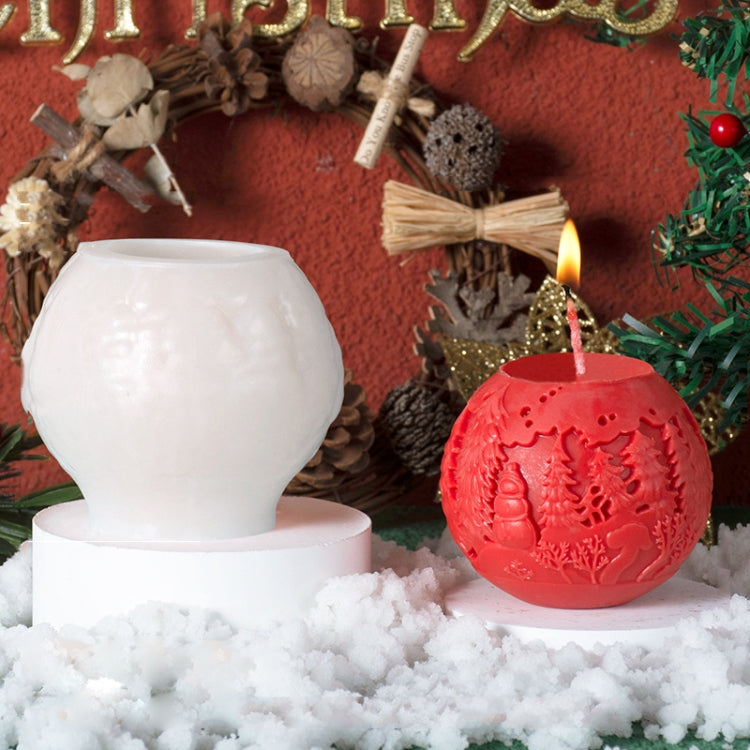 Christmas Ball Elk Scented Candle DIY Mold, Style: C ZL-75
