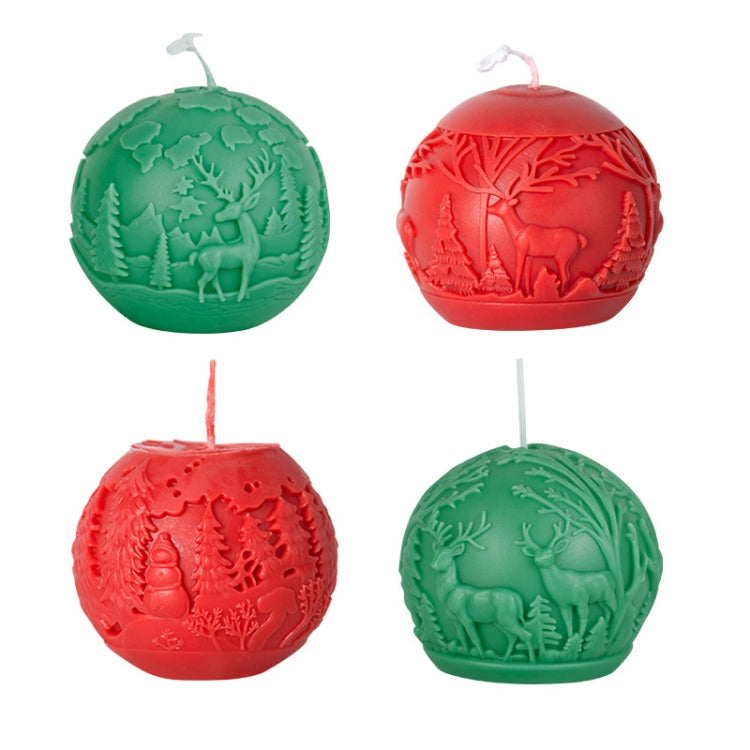 Christmas Ball Elk Scented Candle DIY Mold, Style: C ZL-75
