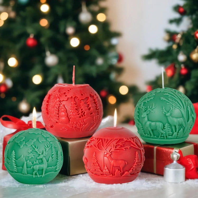 Christmas Ball Elk Scented Candle DIY Mold, Style: F ZL-78