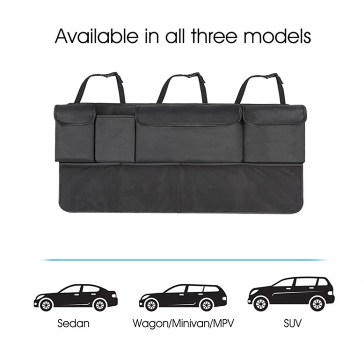 Car SUV Rear Seat Widening Organizing Storage Bag - Black