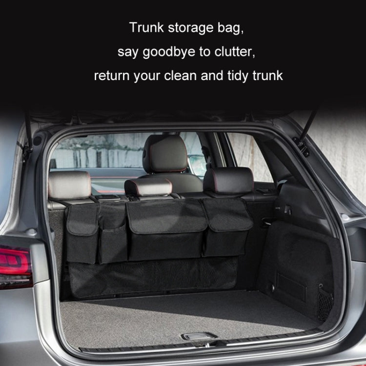 Car SUV Rear Seat Widening Organizing Storage Bag - Black