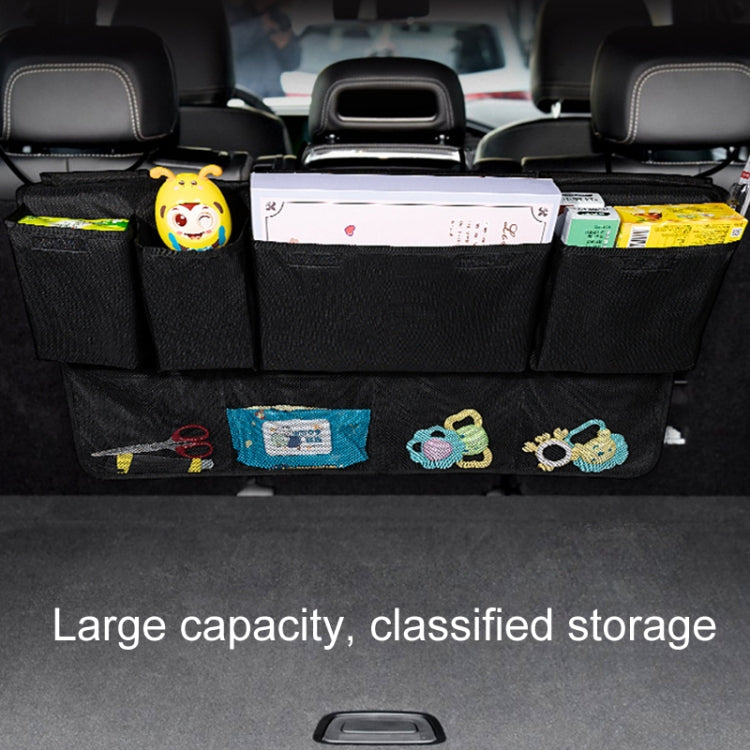 Car SUV Rear Seat Widening Organizing Storage Bag - Black