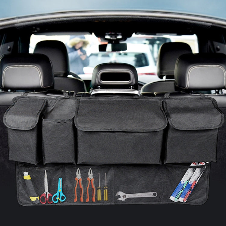 Car SUV Rear Seat Widening Organizing Storage Bag - Black