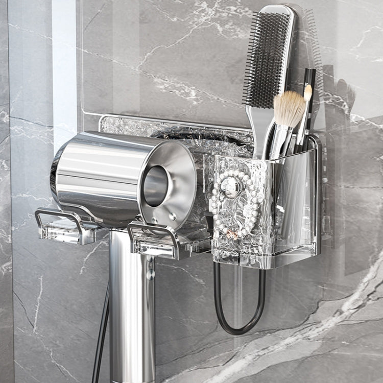 Household Hair Dryer Shelf Bathroom No Punching Wall Mounted Storage Rack