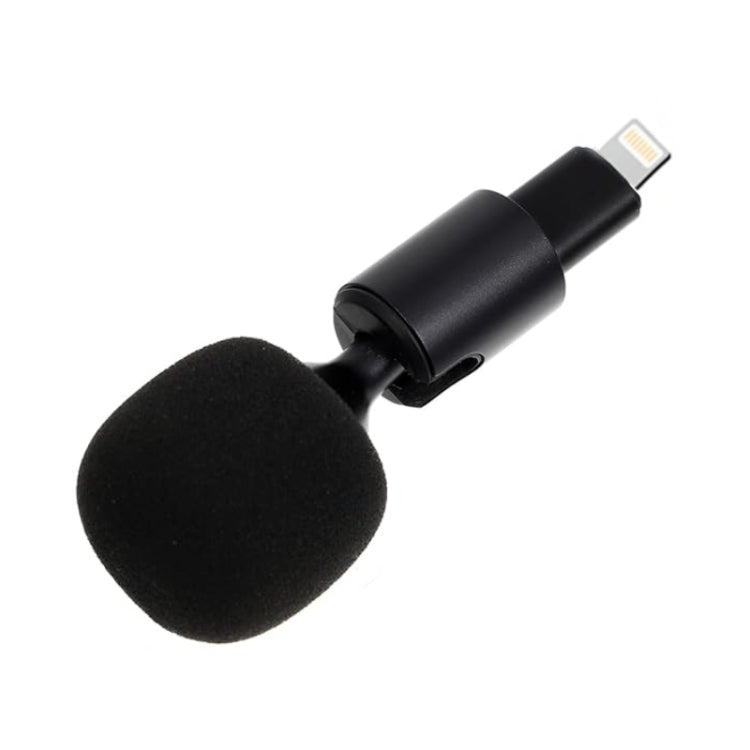 Mobile Phone Live Broadcast Microphone, Style: 8Pin Straight Head  - Sponge Cover