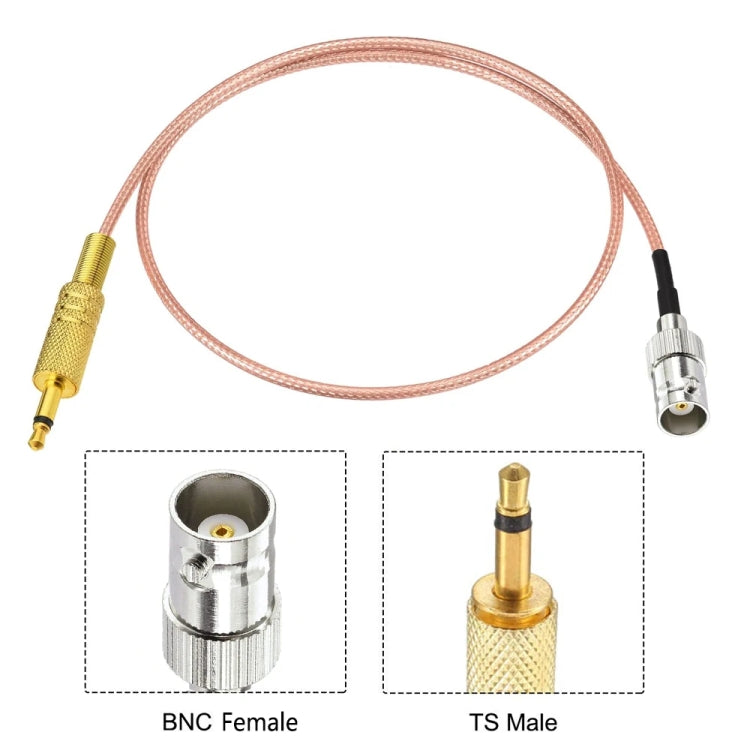20cm BNC Female To 3.5mm Male Stereo Adapter Coaxial Power Audio RG316 Cable