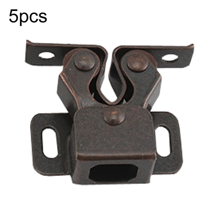 5pcs Antique Old- Style Short Foot Door Clip Buckle Household Closet Cabinet Door Catches, Style: Without Screw