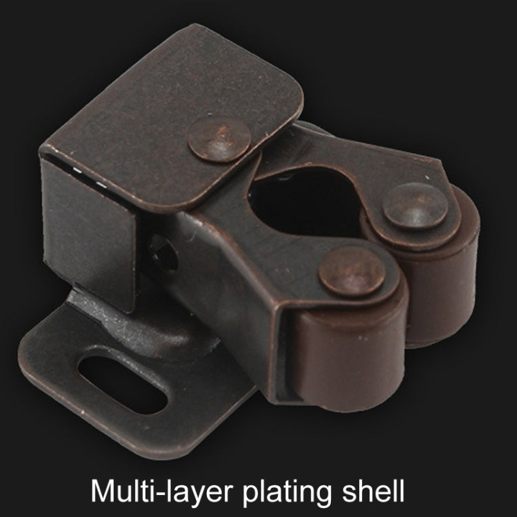 5pcs Antique Old- Style Short Foot Door Clip Buckle Household Closet Cabinet Door Catches, Style: Without Screw