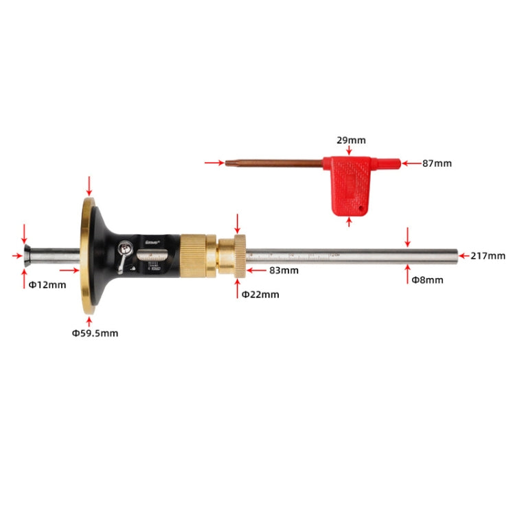 Ganwei 0.2mm Precision European Scriber Marking Gauge Parallel Line Drawing Woodworking Tool