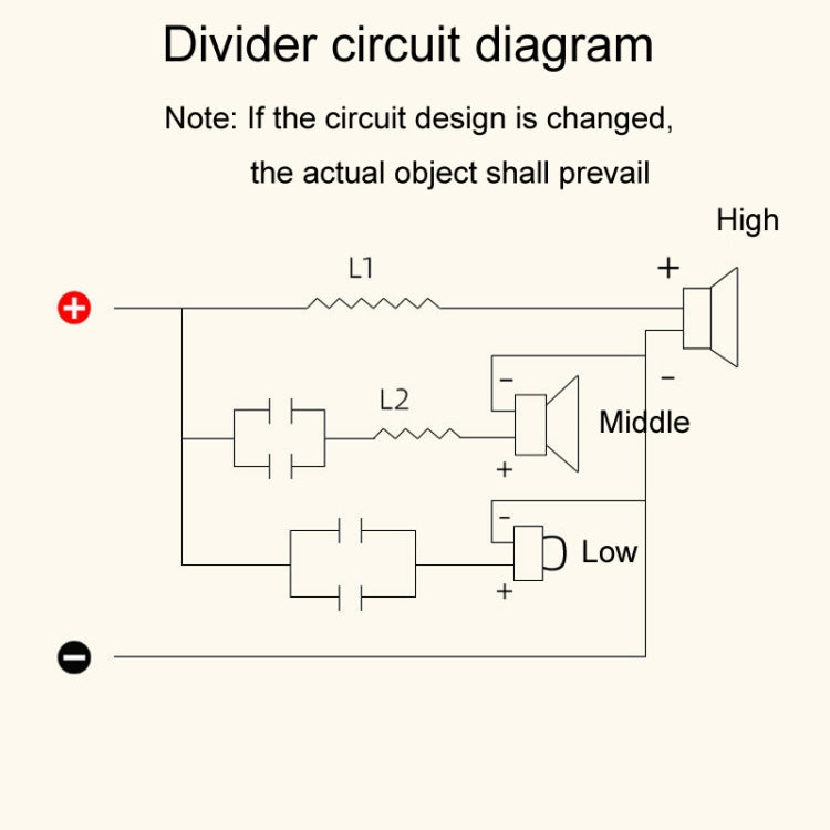 High Medium And Low 3-Way Audio Crossover Home Cinema Speaker Divider, Style: 305A Model