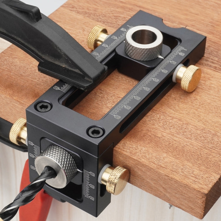 MG0-000-0011 2 In 1 Flat Head Cross Oblique Drill Hole Puncher Locator Doweling Jig Bed Cabinet Screw Punch Locator