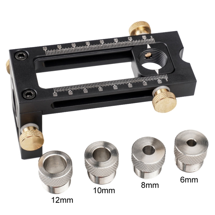 MG0-000-0011 2 In 1 Flat Head Cross Oblique Drill Hole Puncher Locator Doweling Jig Bed Cabinet Screw Punch Locator