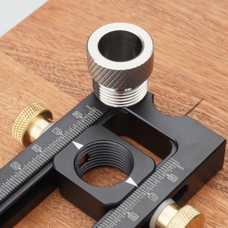 MG0-000-0011 2 In 1 Flat Head Cross Oblique Drill Hole Puncher Locator Doweling Jig Bed Cabinet Screw Punch Locator