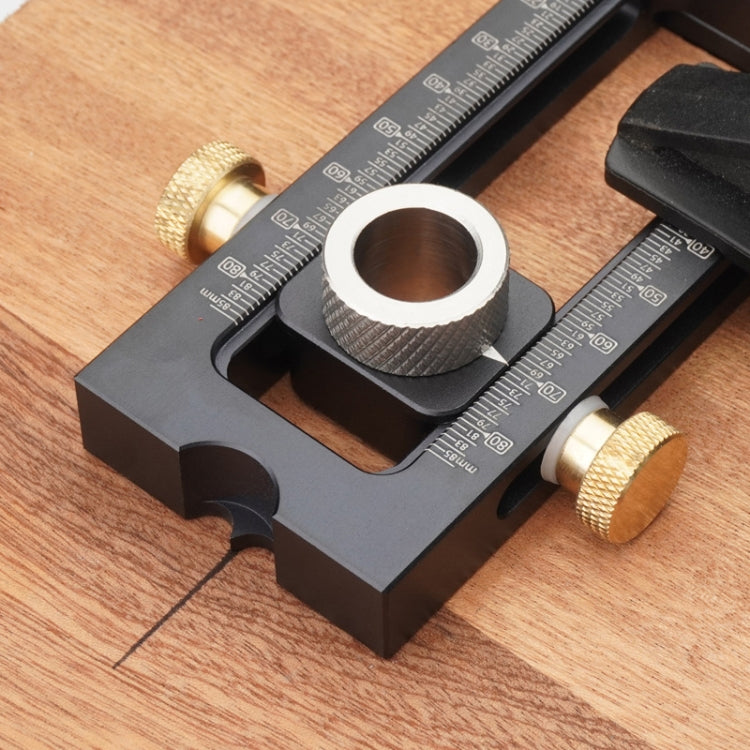 MG0-000-0011 2 In 1 Flat Head Cross Oblique Drill Hole Puncher Locator Doweling Jig Bed Cabinet Screw Punch Locator