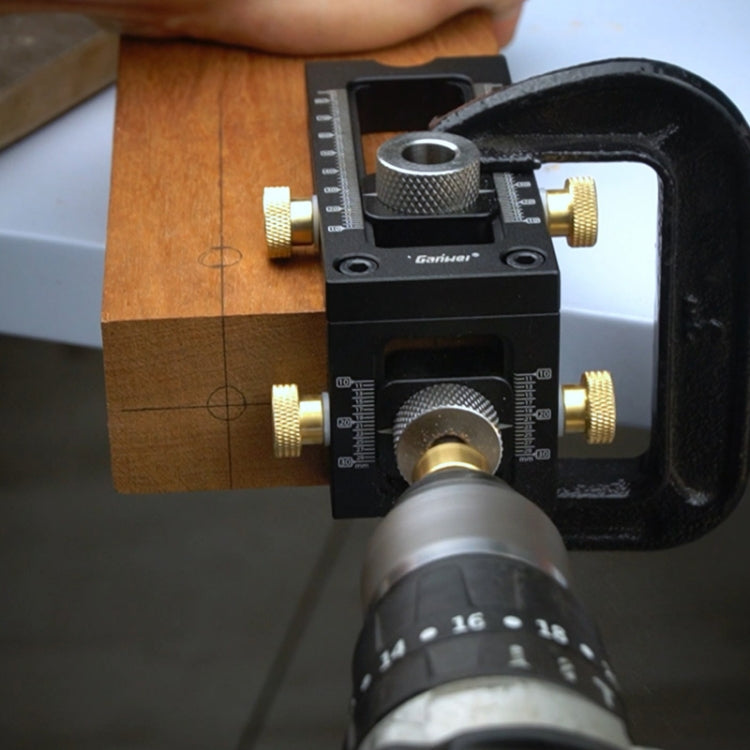 MG0-000-0011 2 In 1 Flat Head Cross Oblique Drill Hole Puncher Locator Doweling Jig Bed Cabinet Screw Punch Locator