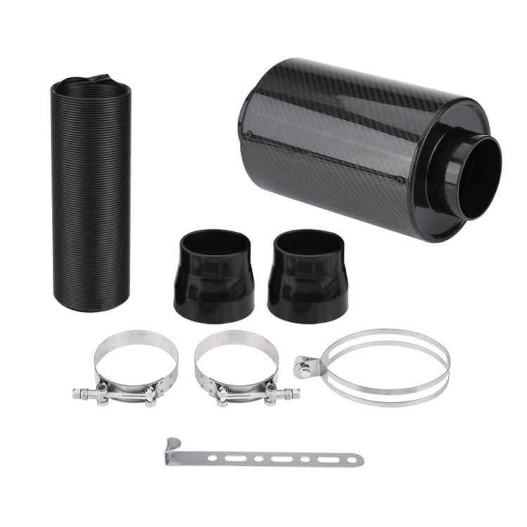 Carbon Fiber Air Intake Bellows Air Filter Kit Car Modification - Without Turbo Fan