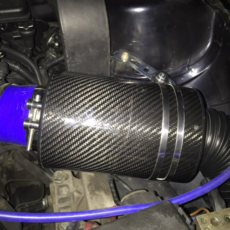 Carbon Fiber Air Intake Bellows Air Filter Kit Car Modification - Without Turbo Fan