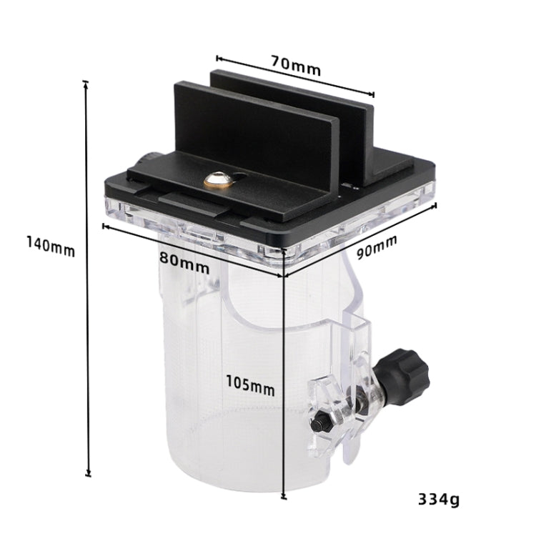 2 In 1 Woodworking Trimming Slotting Bracket Invisible Fasteners Wardrobe Opening Punching Locator With 11mm Milling Cutter