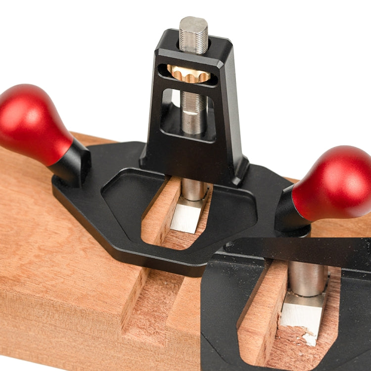 Router Planer Right Angle Tenon Shoulder Trimming Slotting Planer DIY Woodcraft Tool, Model: Aluminum Handle