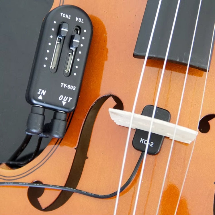 Stick-on Miniature Violin Guitar Universal Pickup - Black