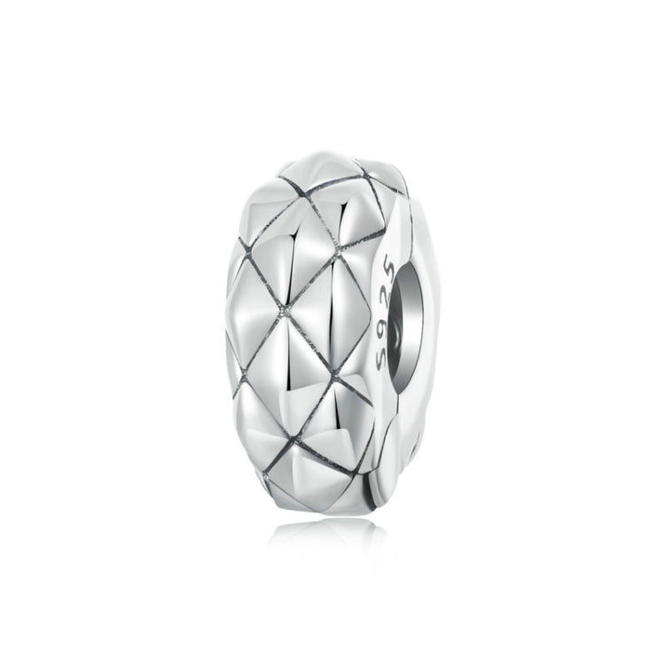 S925 Sterling Silver Diamond Pattern Positioning Clip DIY Bracelet Accessories - SCC2817