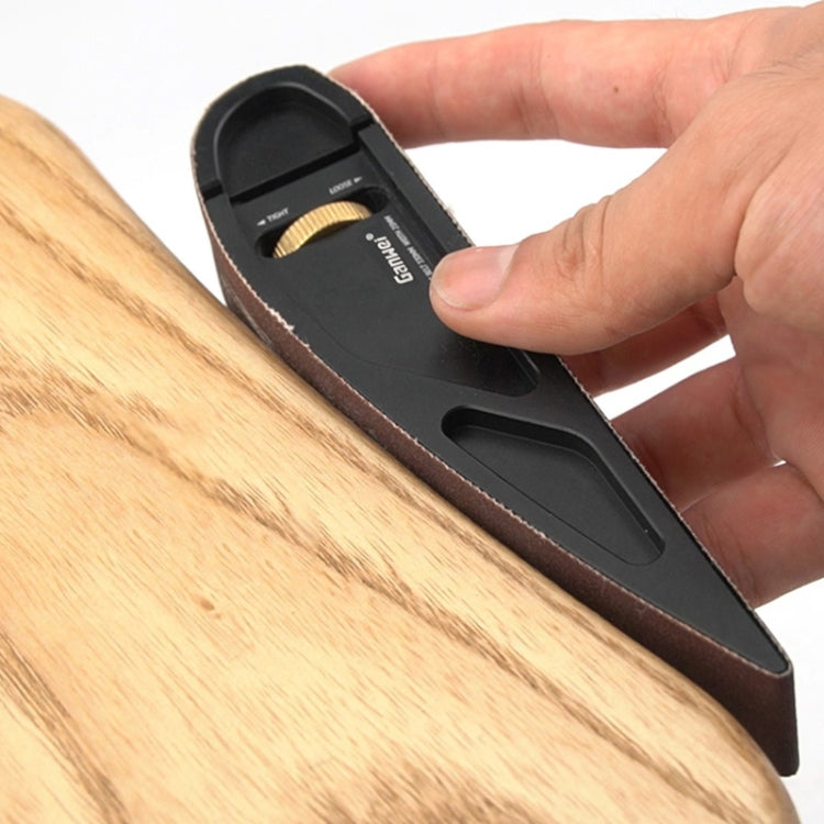 Ganwei Sandpaper Holder Adjustable Manual Curve Grinding Polishing Belt Sander Sandboard Woodworking Tool With 1pc 320 Grit Sanding Belt
