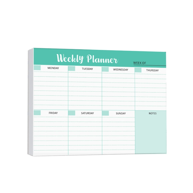 B5 52 Sheets Weekly Planner Tear-away Notepad Schedule Book To Do List Day Priorities