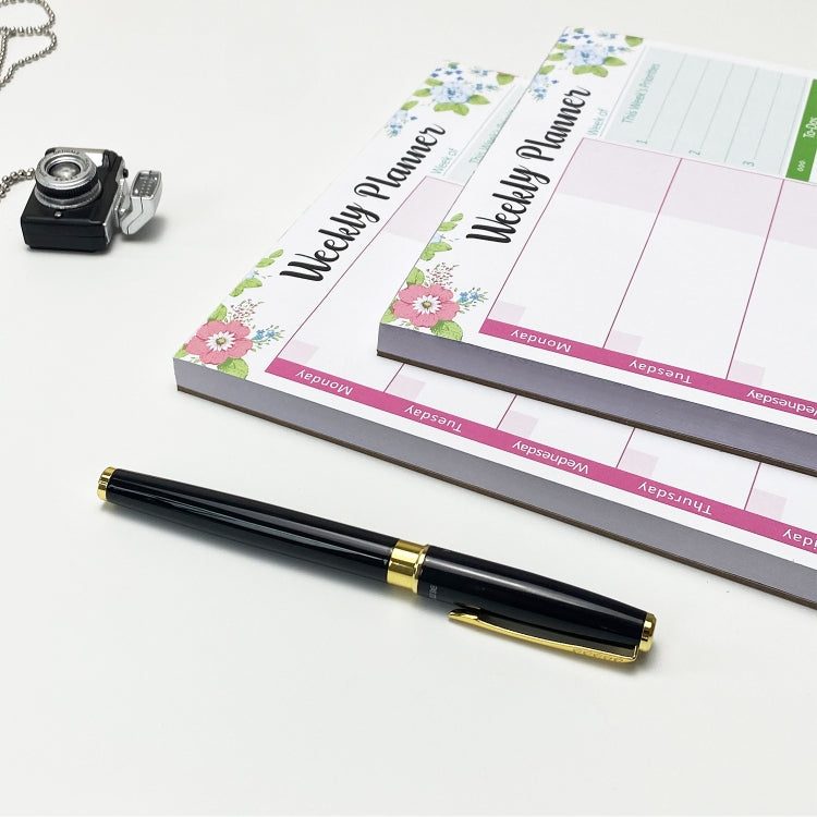 B5 52 Sheets Weekly Planner Tear-away Notepad Schedule Book To Do List Day Priorities