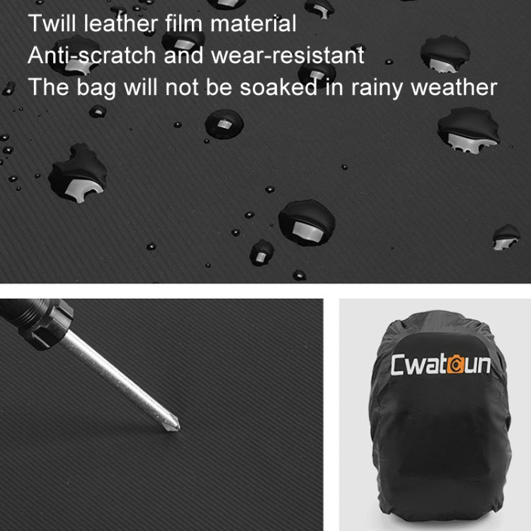 Cwatcun D136 Generation 1 Large Camera Trolley Shoulder Bag Large Capacity Outdoor Photography Storage Case - Black