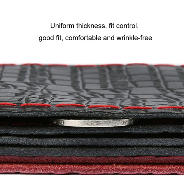 38cm Four-season Embossed Cowhide Hand-sewn Steering Wheel Cover