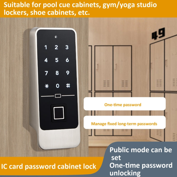 F8  Electronic Cabinet Lock Keyless Password Intelligent Card Unlock, Spec: Basic Version