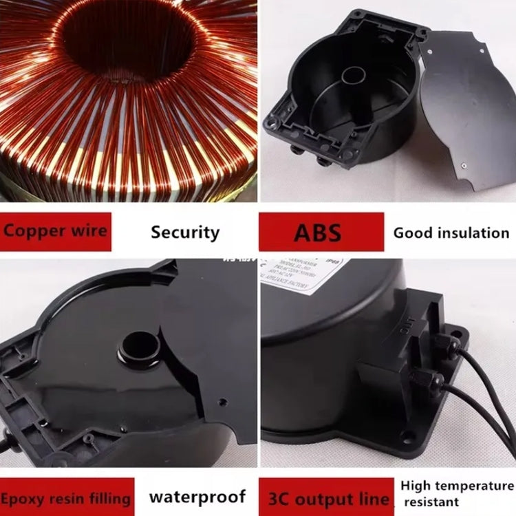 Lighting Transformer 220V To AC 12V/24V Waterproof LED Underwater Light Power Adapter, Power: 10W