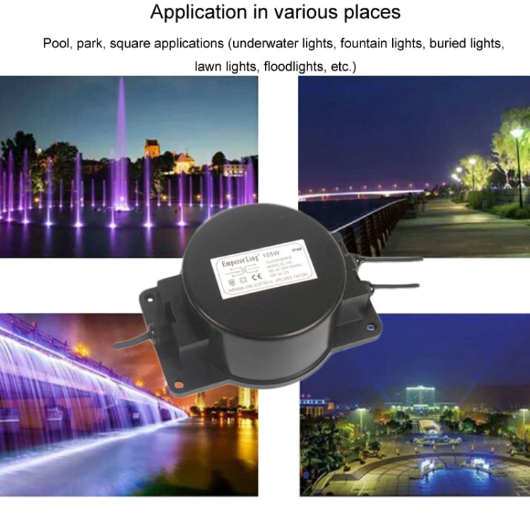 Lighting Transformer 220V To AC 12V/24V Waterproof LED Underwater Light Power Adapter, Power: 40W